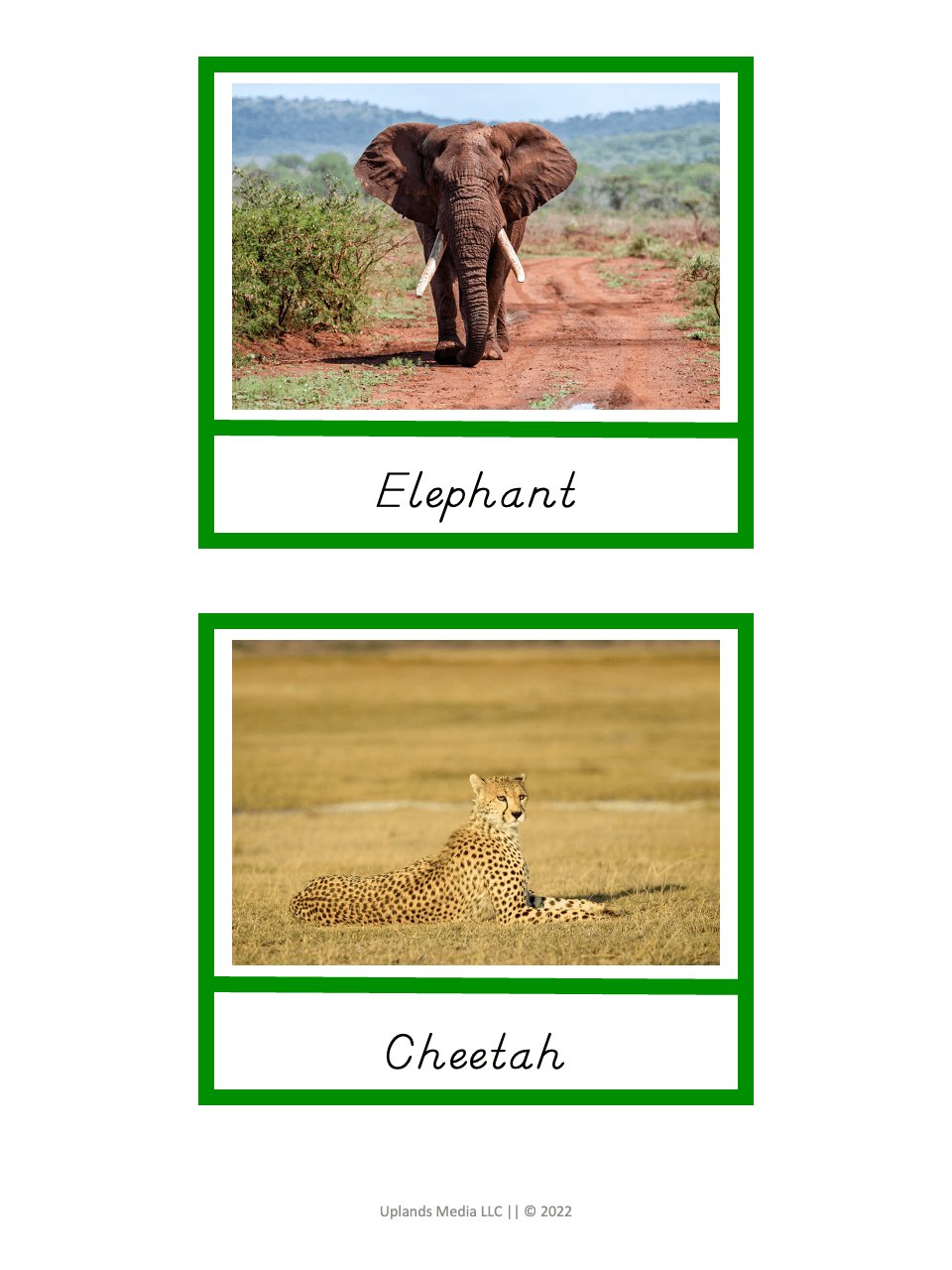 [Geography] Animals of the World by Continent - Printables by Carrots Are Orange