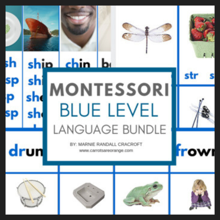 Montessori Language Bundle - Blue Level