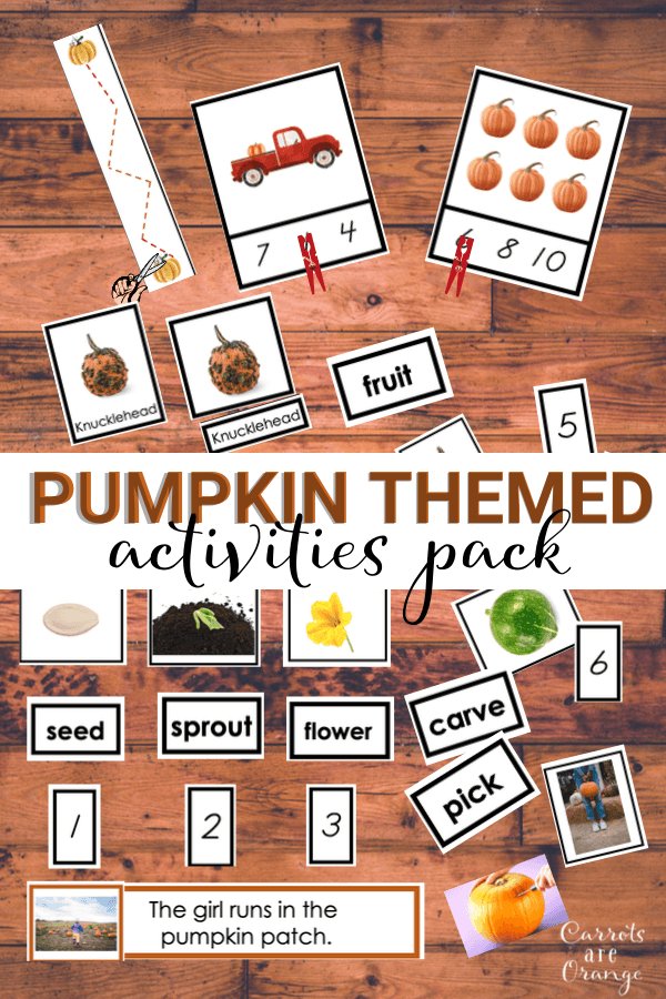 [Activities Pack] Pumpkin Theme - Printables by Carrots Are Orange