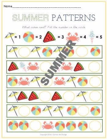 [Activities Pack] Summer Theme - Printables by Carrots Are Orange