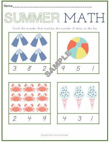 [Activities Pack] Summer Theme - Printables by Carrots Are Orange