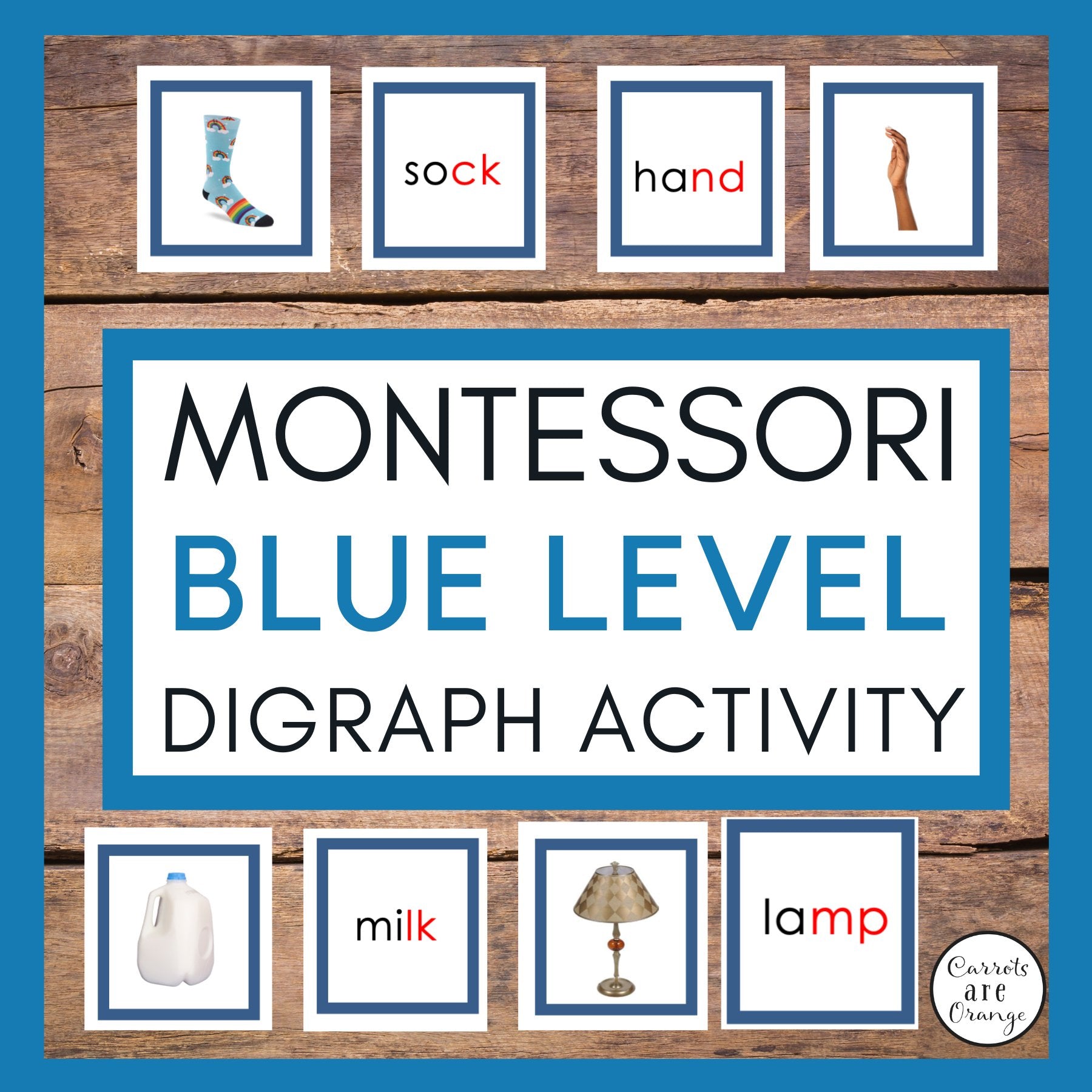 [Blue Level] Digraph Activity - Printables by Carrots Are Orange