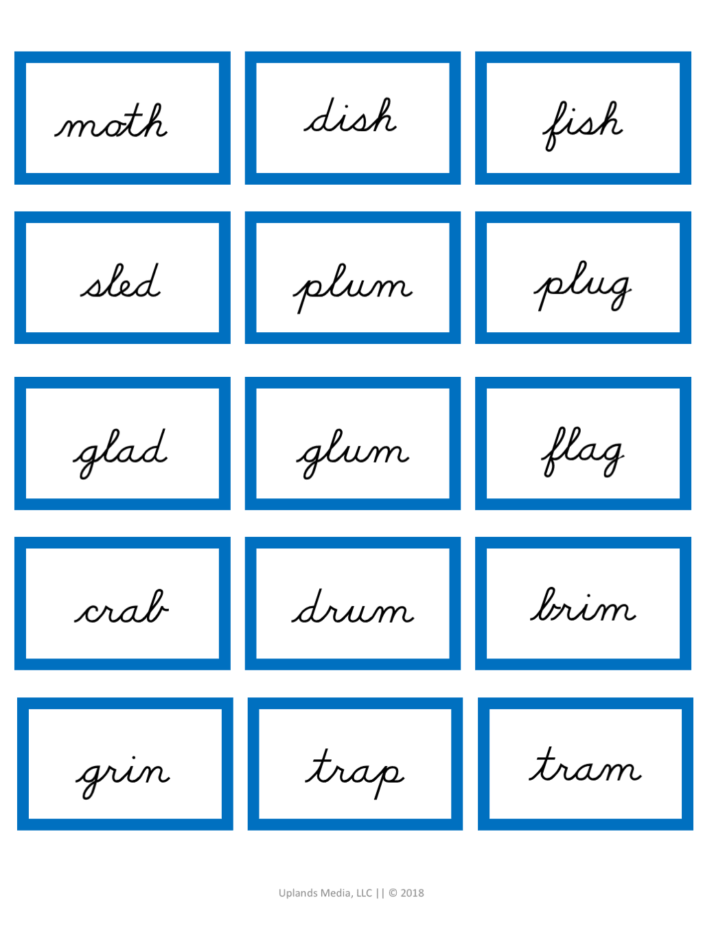 [Blue Level] Labels & Images - Printables by Carrots Are Orange