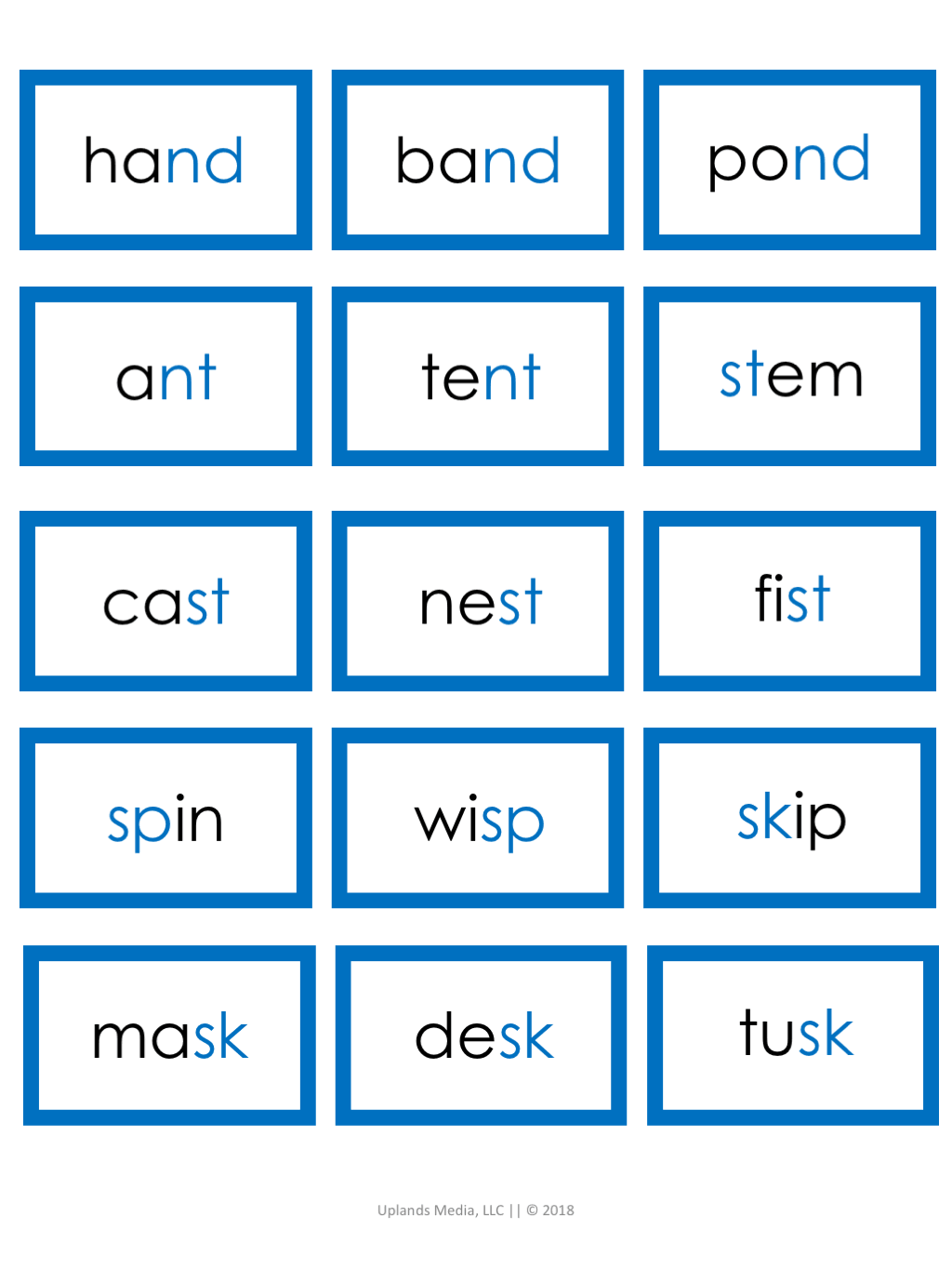 [Blue Level] Labels & Images - Printables by Carrots Are Orange