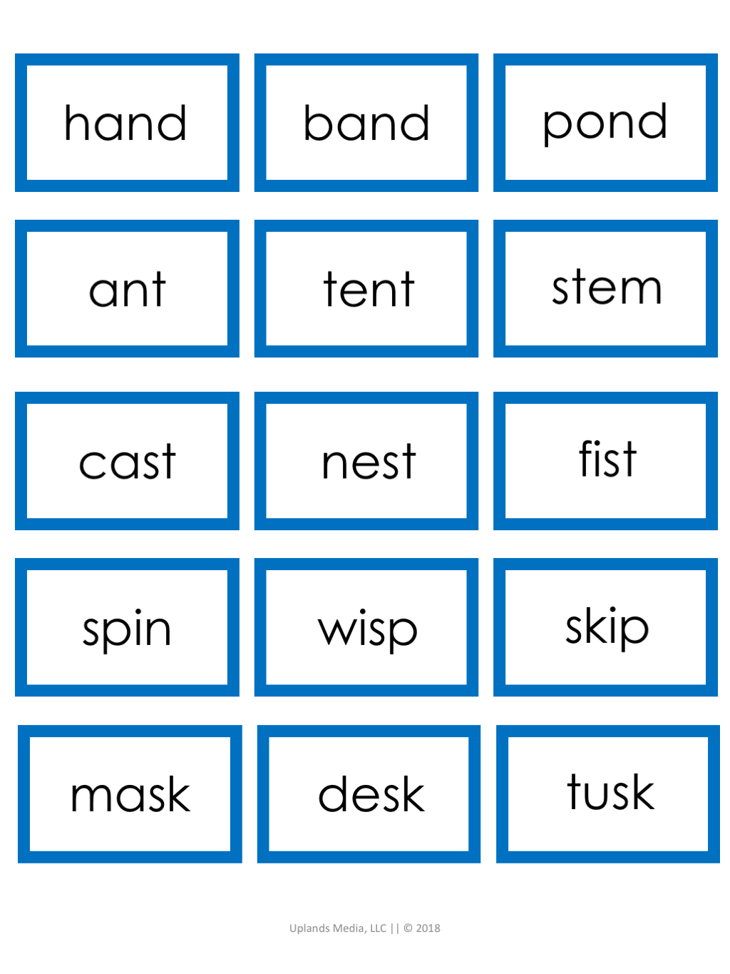 [Blue Level] Labels & Images - Printables by Carrots Are Orange