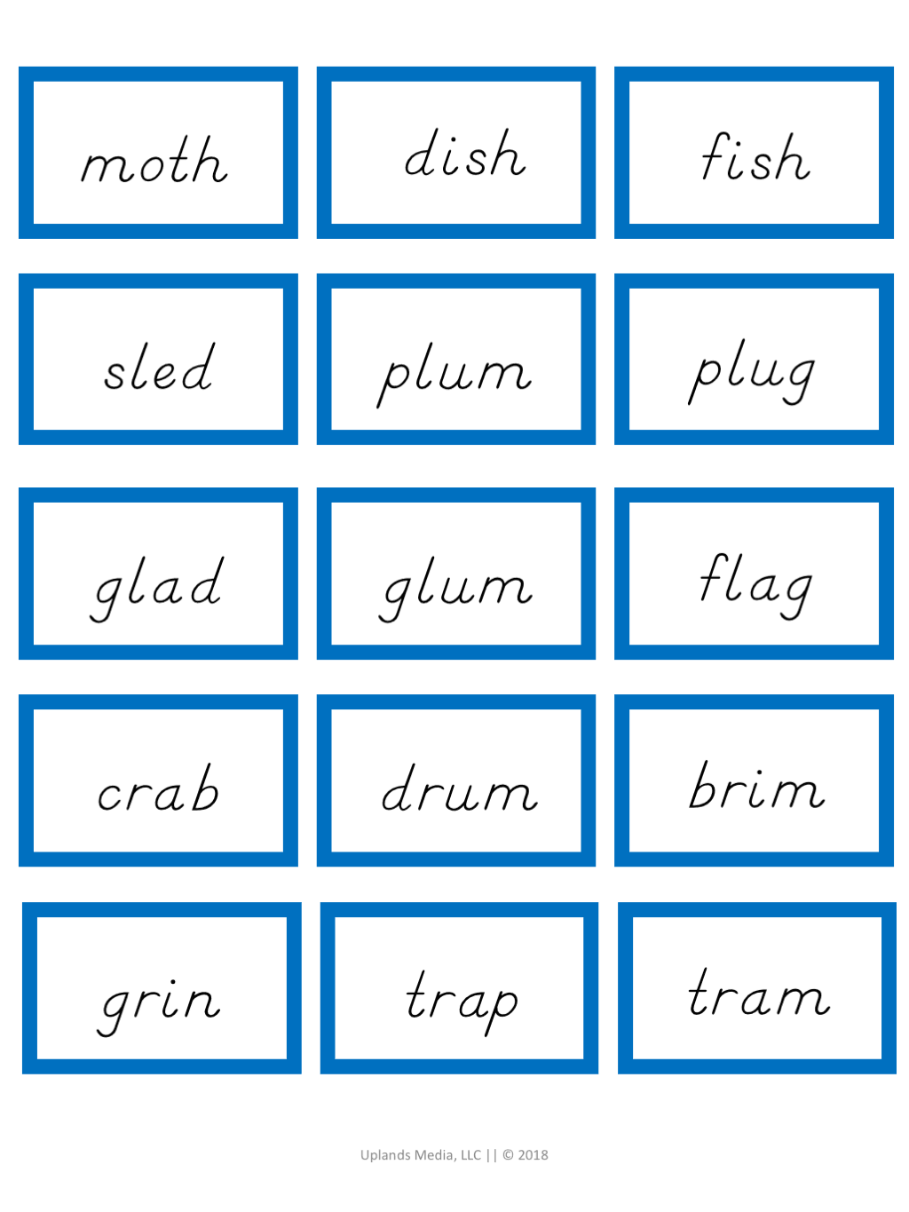 [Blue Level] Labels & Images - Printables by Carrots Are Orange