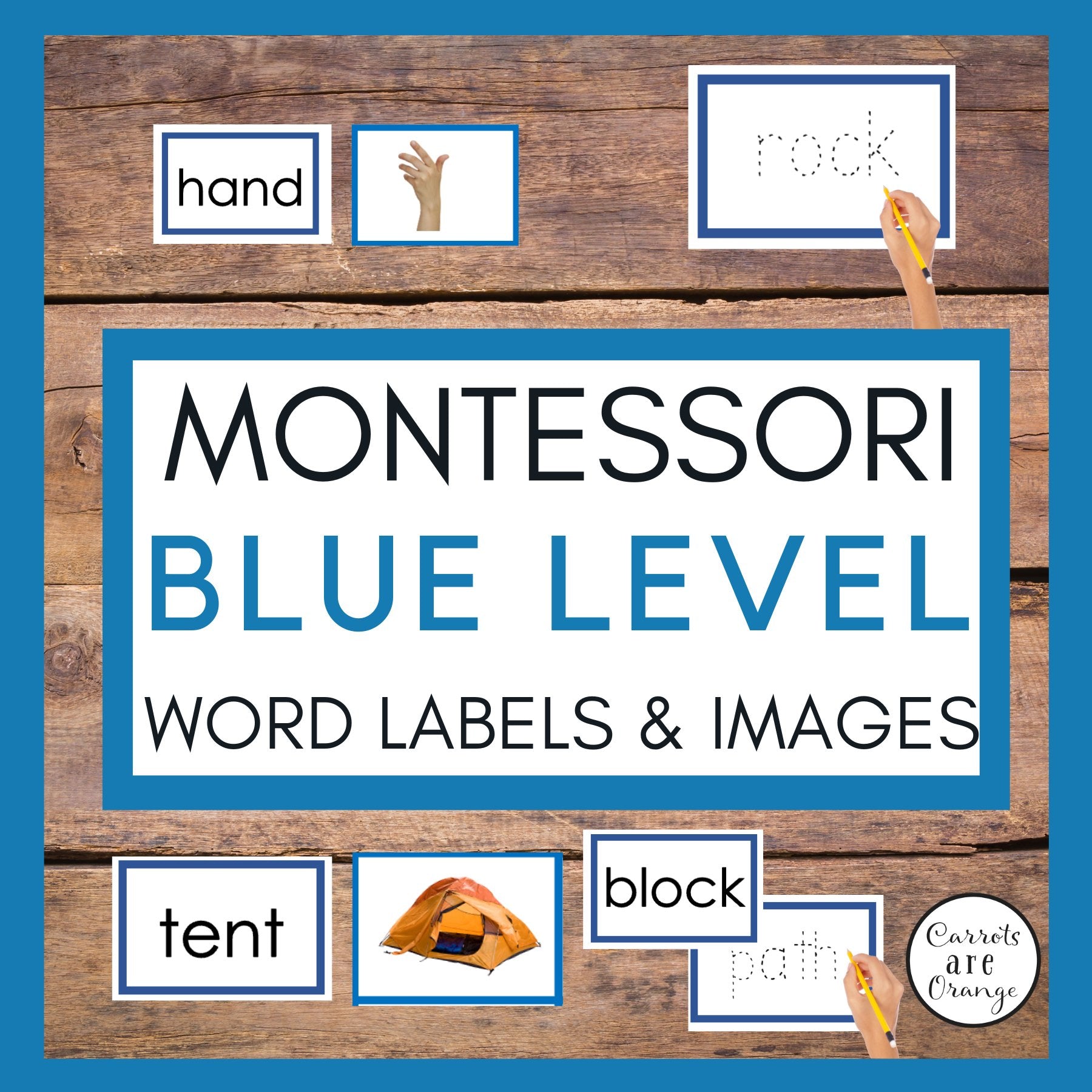 [Blue Level] Labels & Images - Printables by Carrots Are Orange