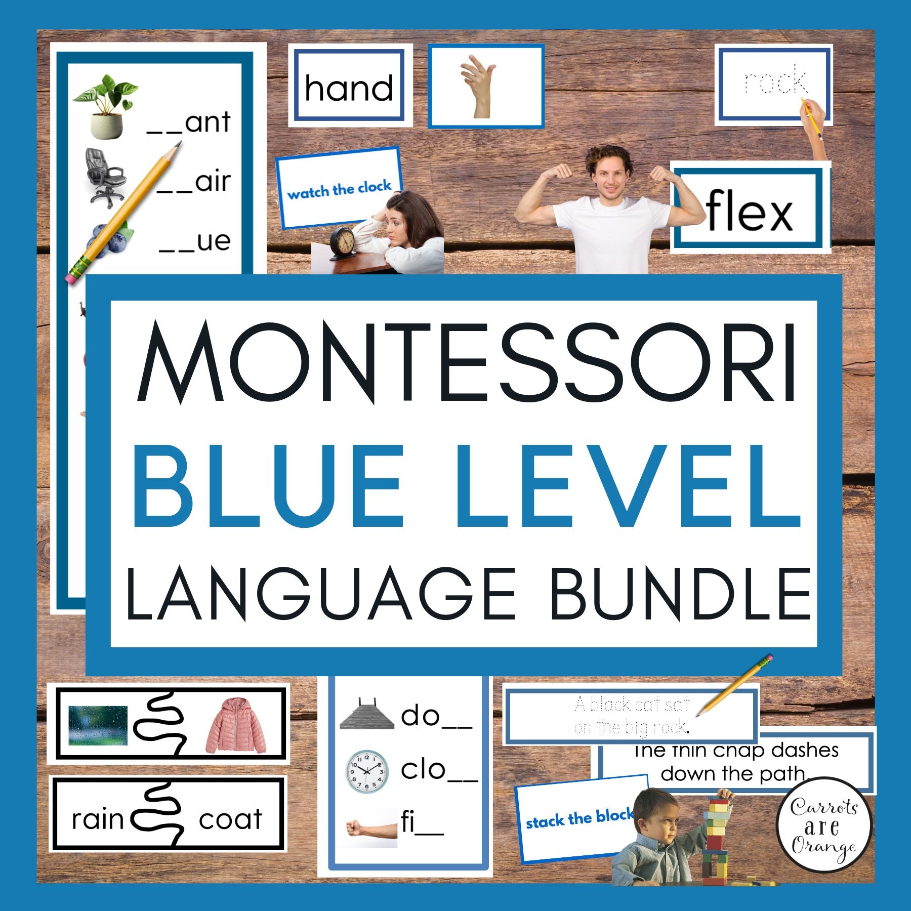 [Blue Level] Montessori Language Bundle - Printables by Carrots Are Orange
