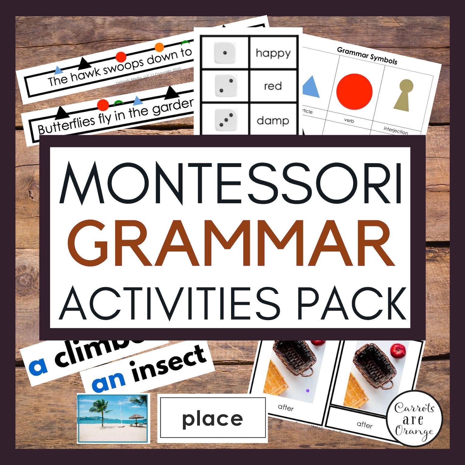[Bundle] Language - Grammar - Printables by Carrots Are Orange