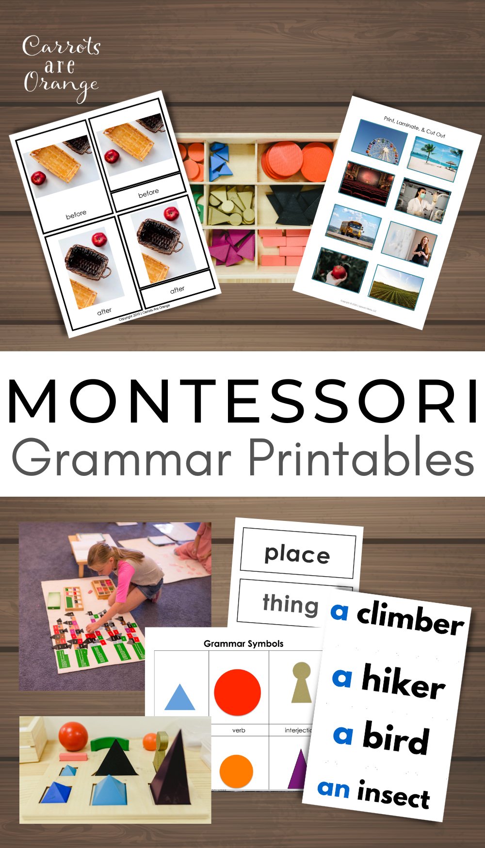 [Bundle] Language - Grammar - Printables by Carrots Are Orange