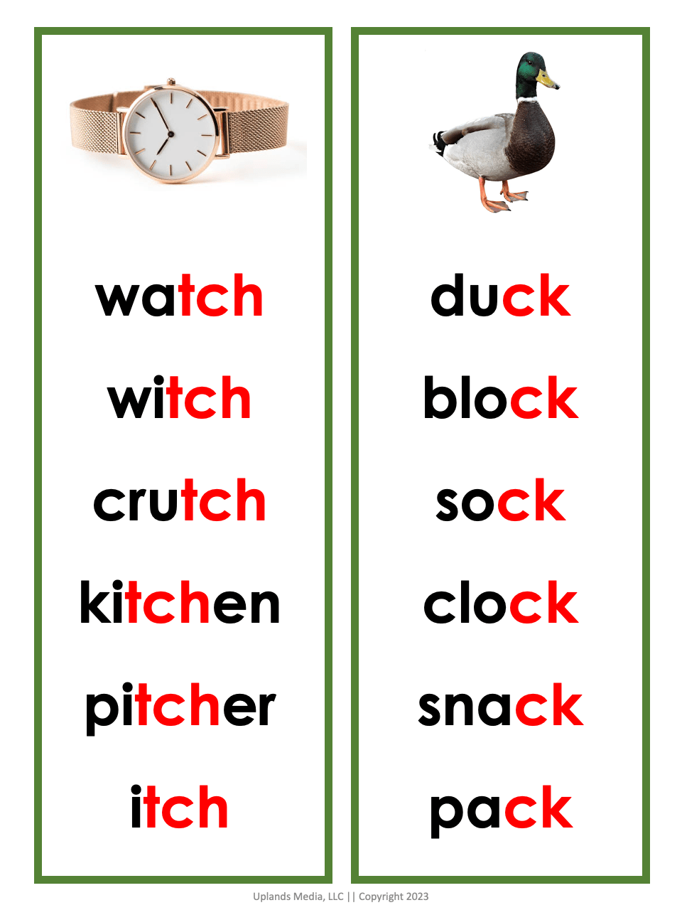 [Bundle] Language - Green Series - Printables by Carrots Are Orange