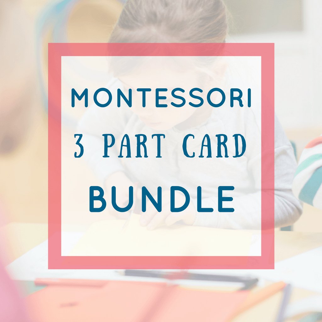 [Bundle] Montessori 3 Part Cards - Printables by Carrots Are Orange