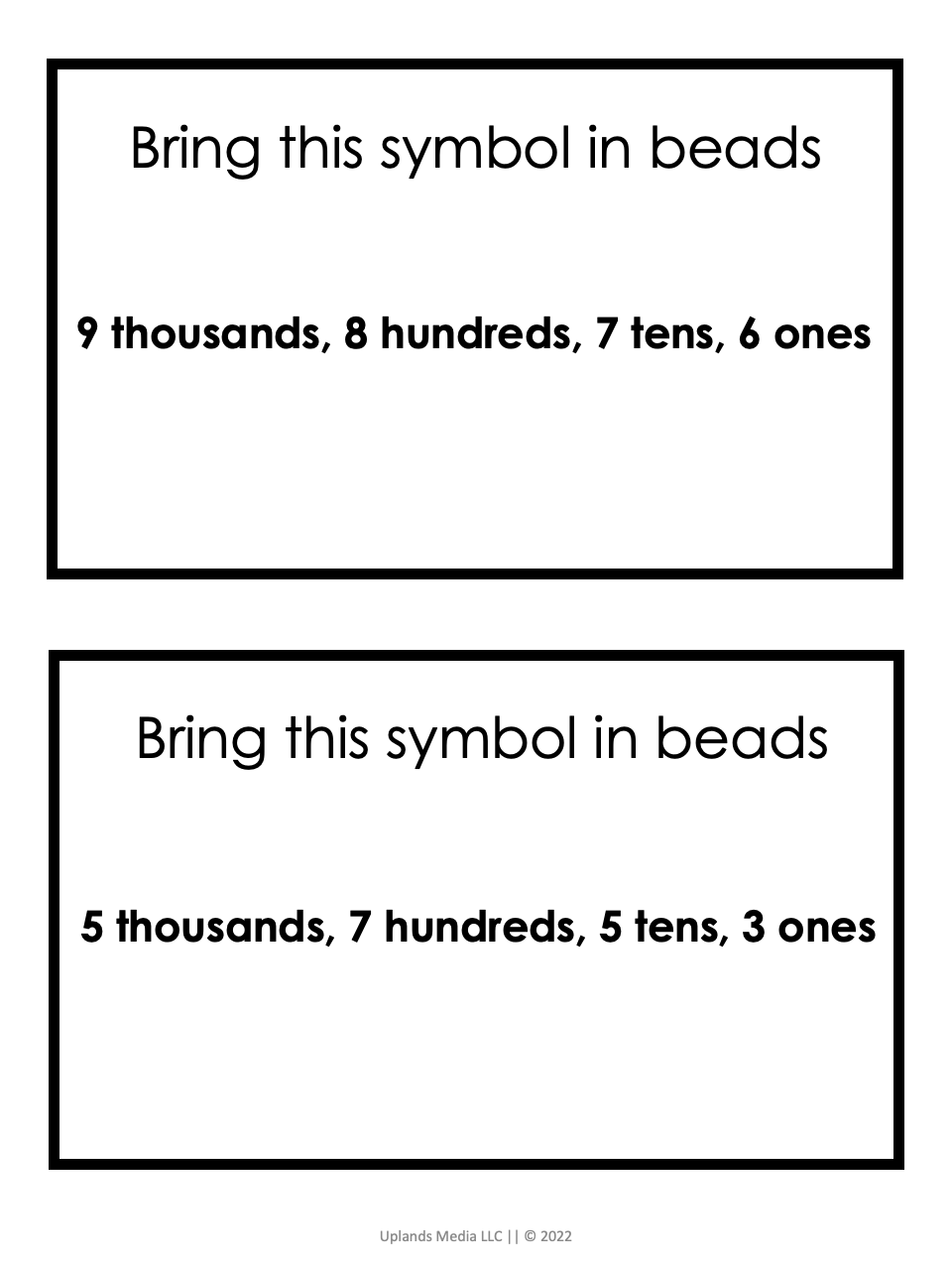 [Bundle] Montessori Math - Printables by Carrots Are Orange