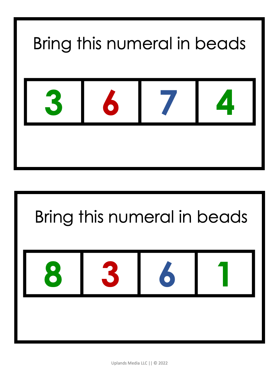 [Bundle] Montessori Math - Printables by Carrots Are Orange