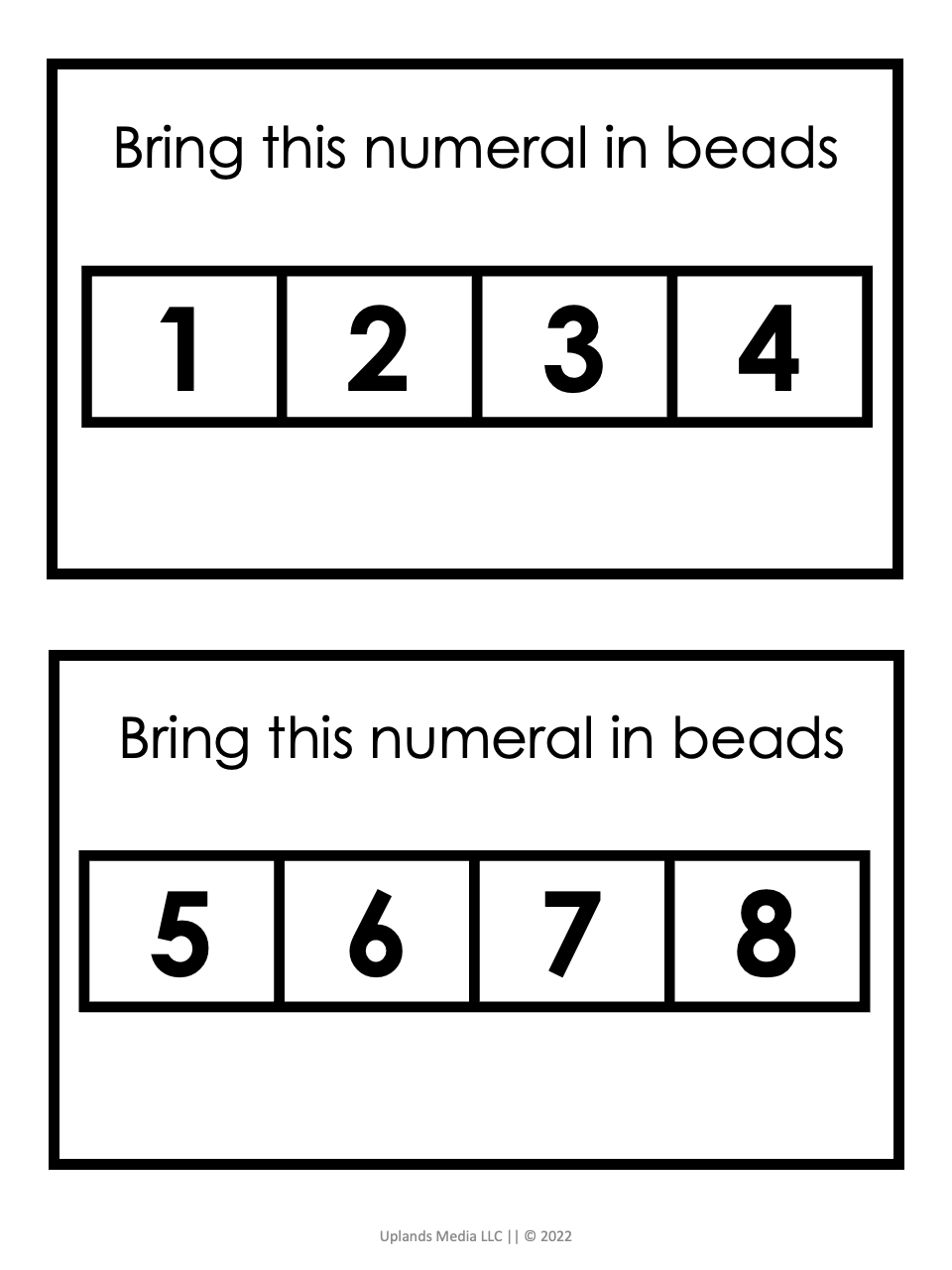 [Bundle] Montessori Math - Printables by Carrots Are Orange