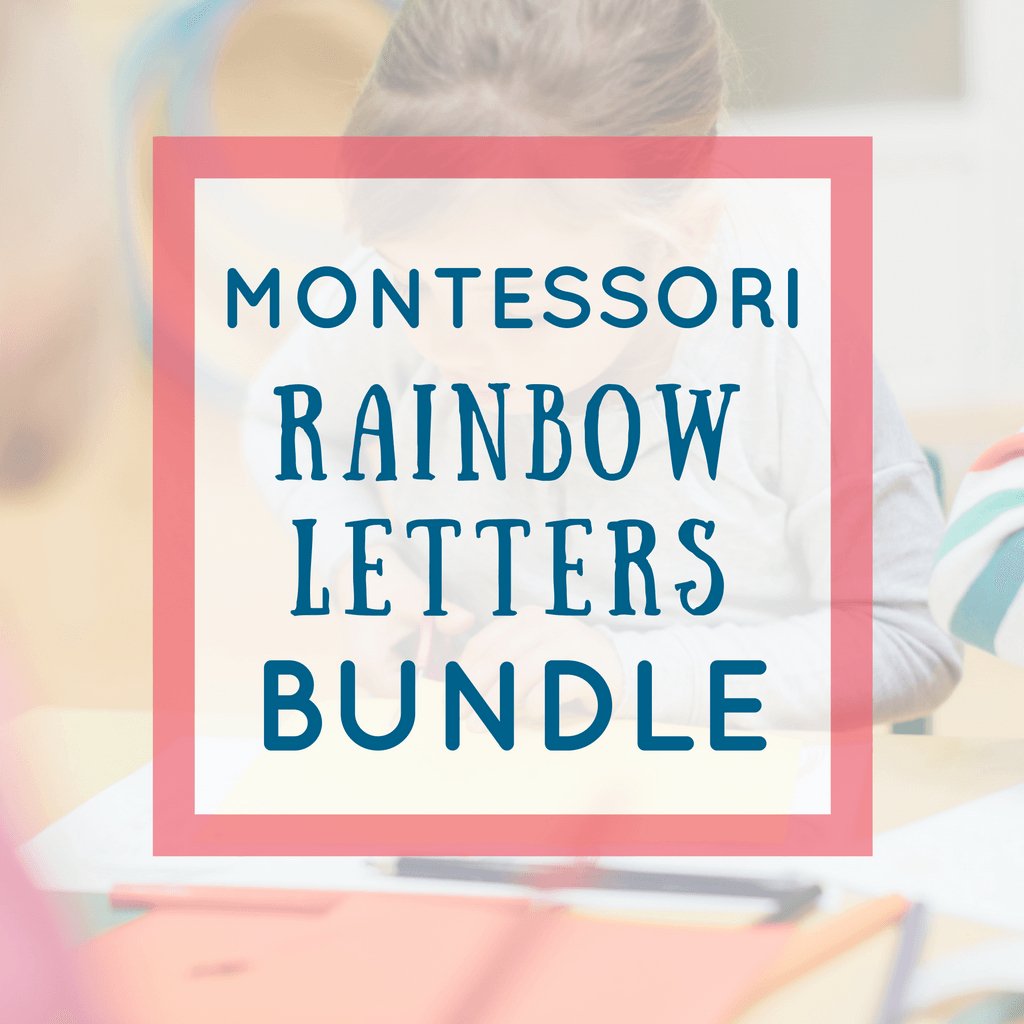 [Bundle] Rainbow Letters - Printables by Carrots Are Orange