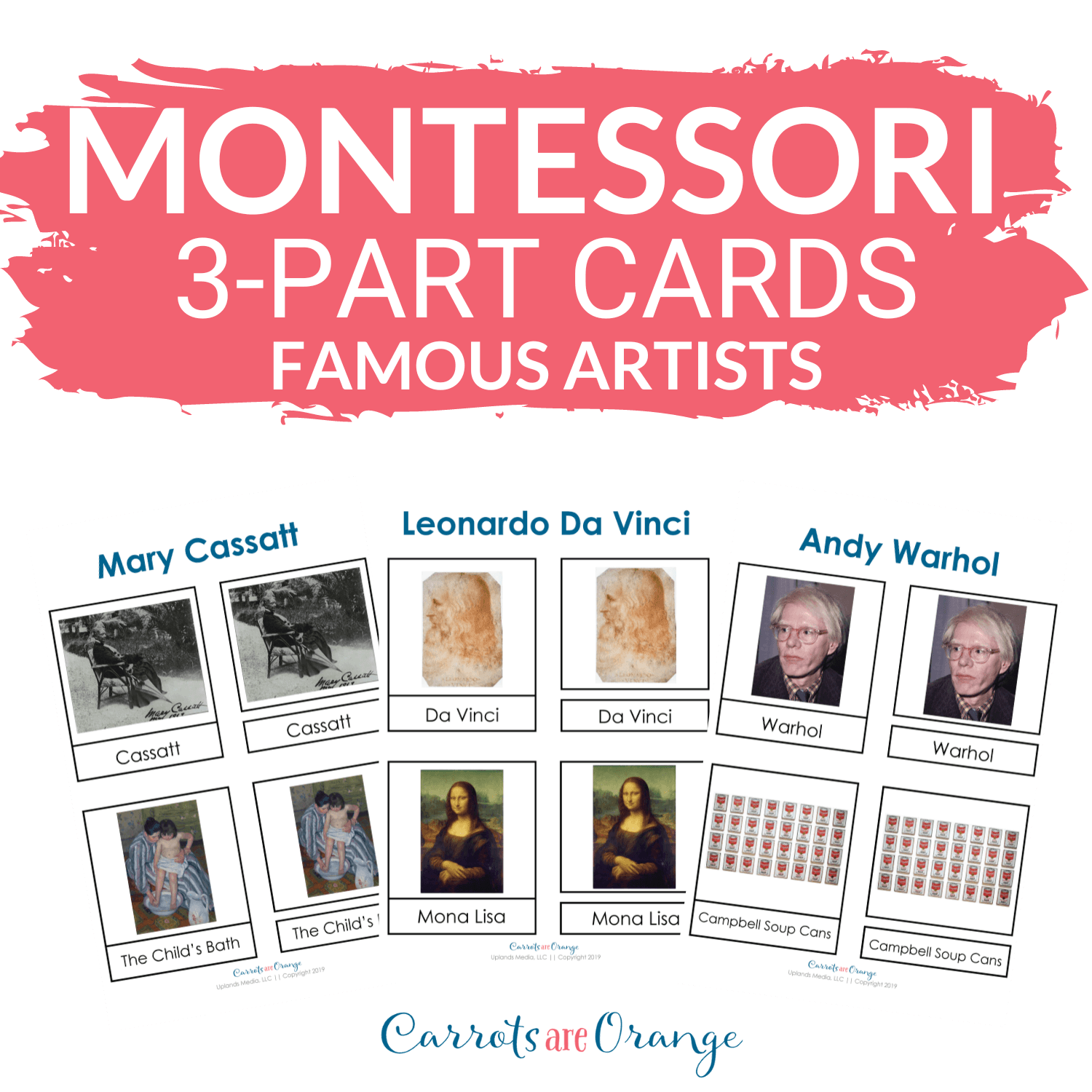 🎨 Famous Artists Preschool Study - Printables by Carrots Are Orange