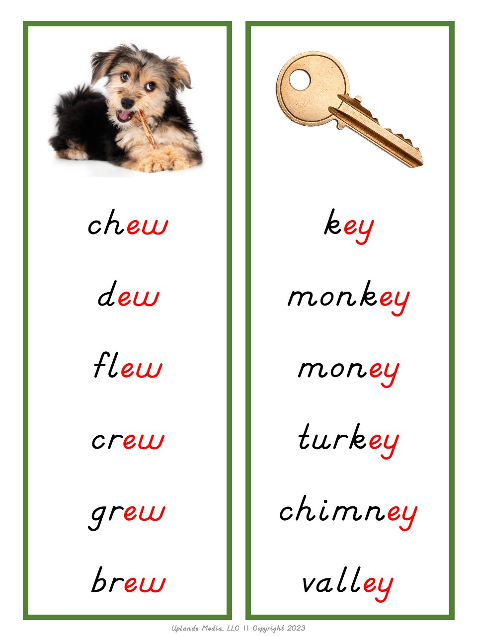 [Green Series] Phonogram Word Lists - Consonant Teams - Printables by Carrots Are Orange