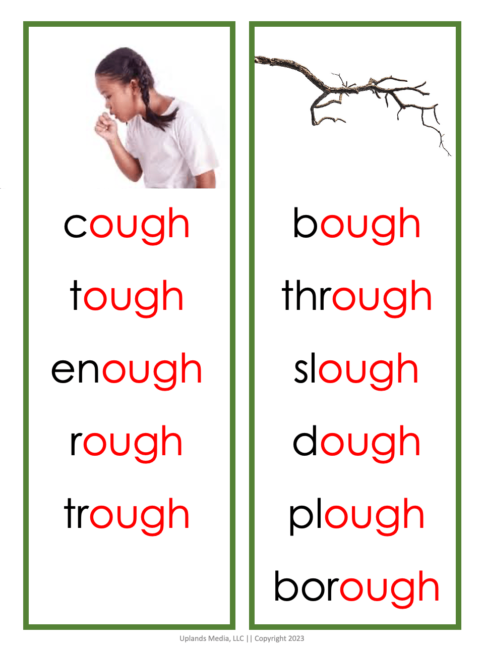 [Green Series] Phonogram Word Lists - Vowel Teams - Printables by Carrots Are Orange