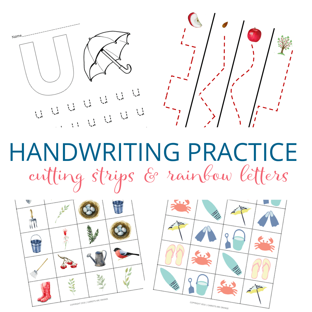 ✏️ ✂️ Handwriting Bundle - Printables by Carrots Are Orange