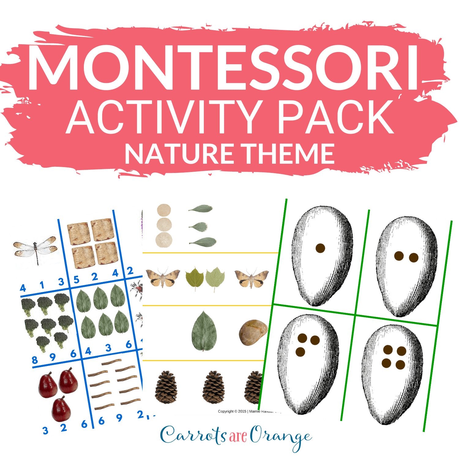 🪵 Math Activities - Nature Theme - Printables by Carrots Are Orange