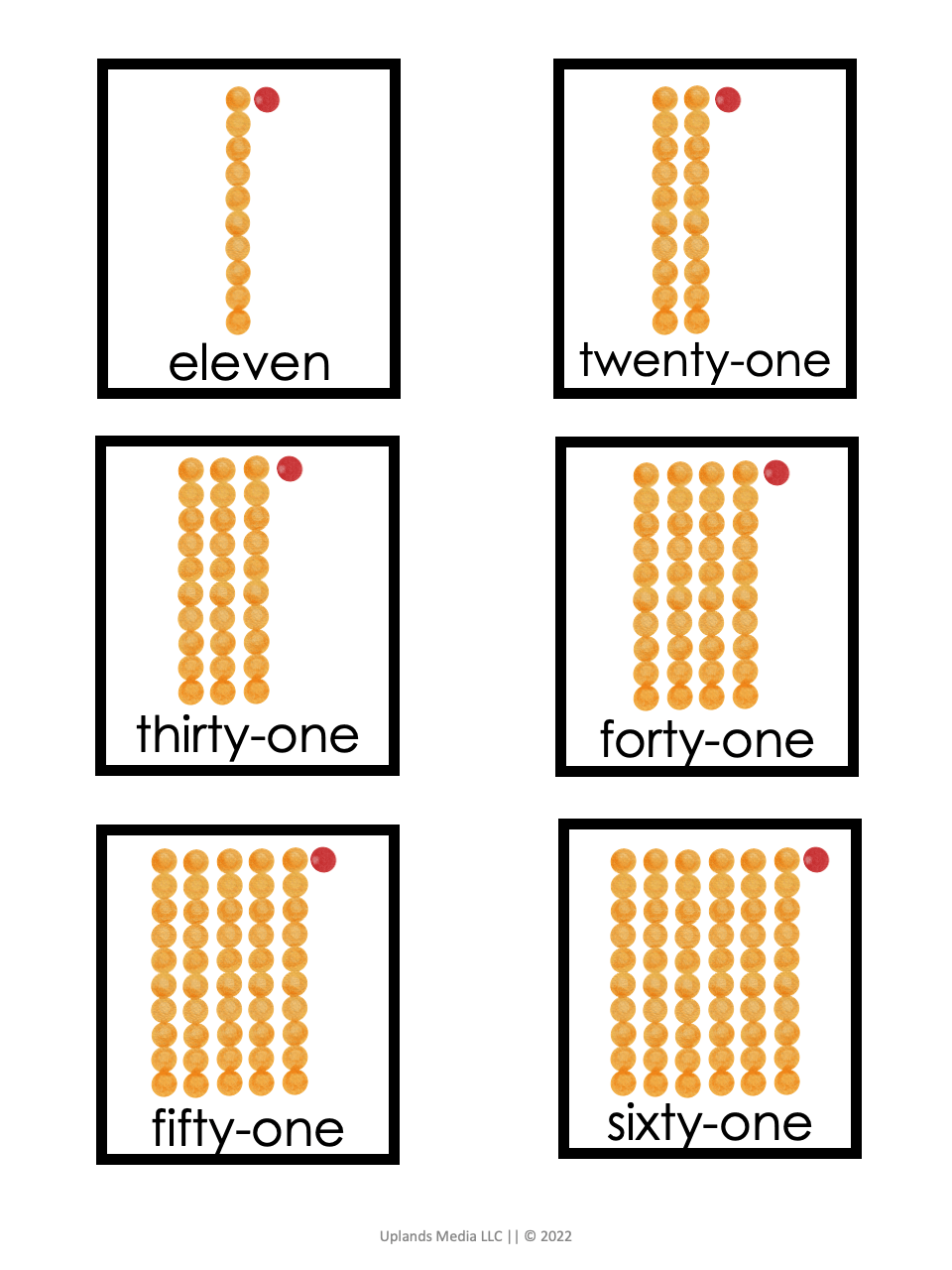 [Math] Bead Stair and Ten & Teen Board - Printables by Carrots Are Orange