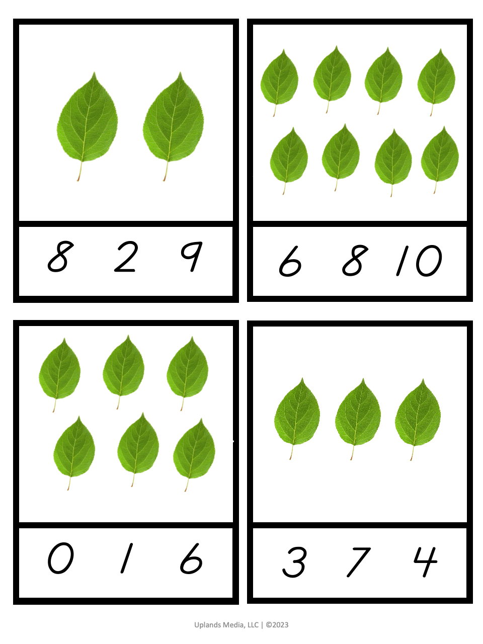 [Math] Card Counters Bundle - Printables by Carrots Are Orange