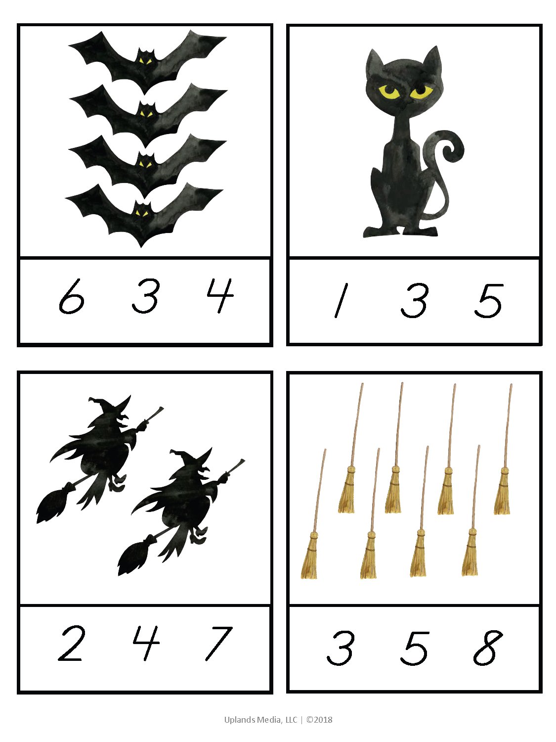 [Math] Card Counters Bundle - Printables by Carrots Are Orange