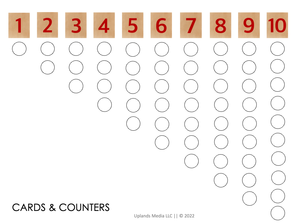 [Math] Cards & Counters - Printables by Carrots Are Orange