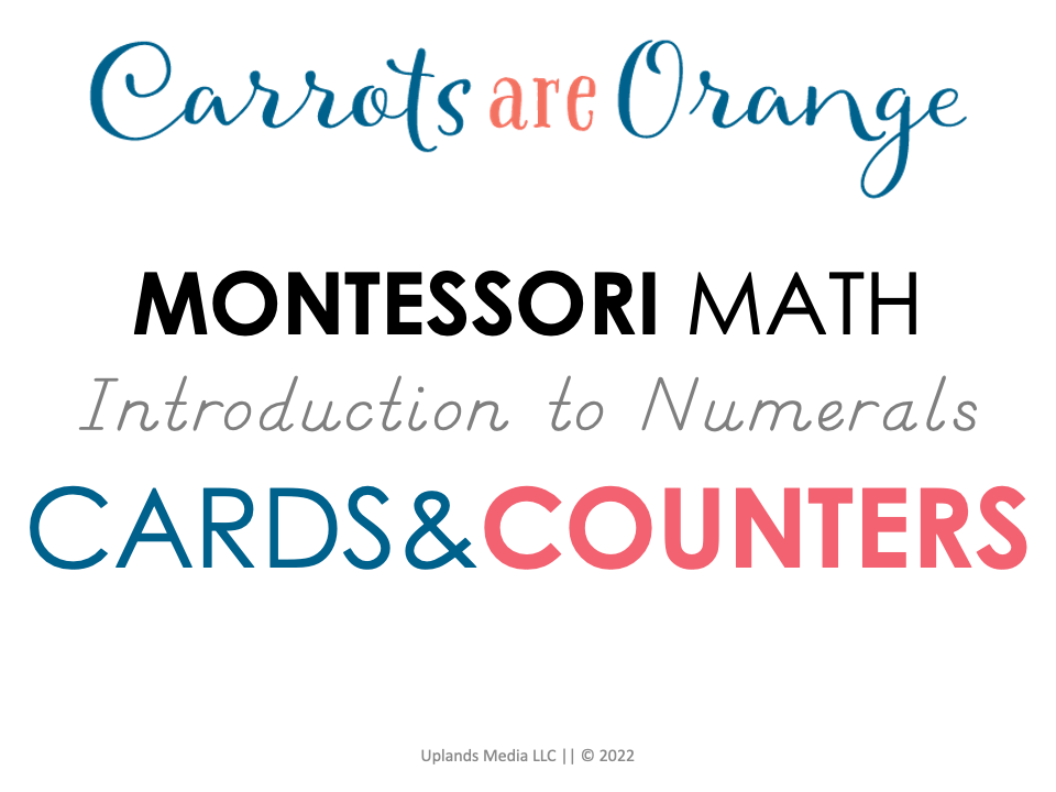 [Math] Cards & Counters - Printables by Carrots Are Orange