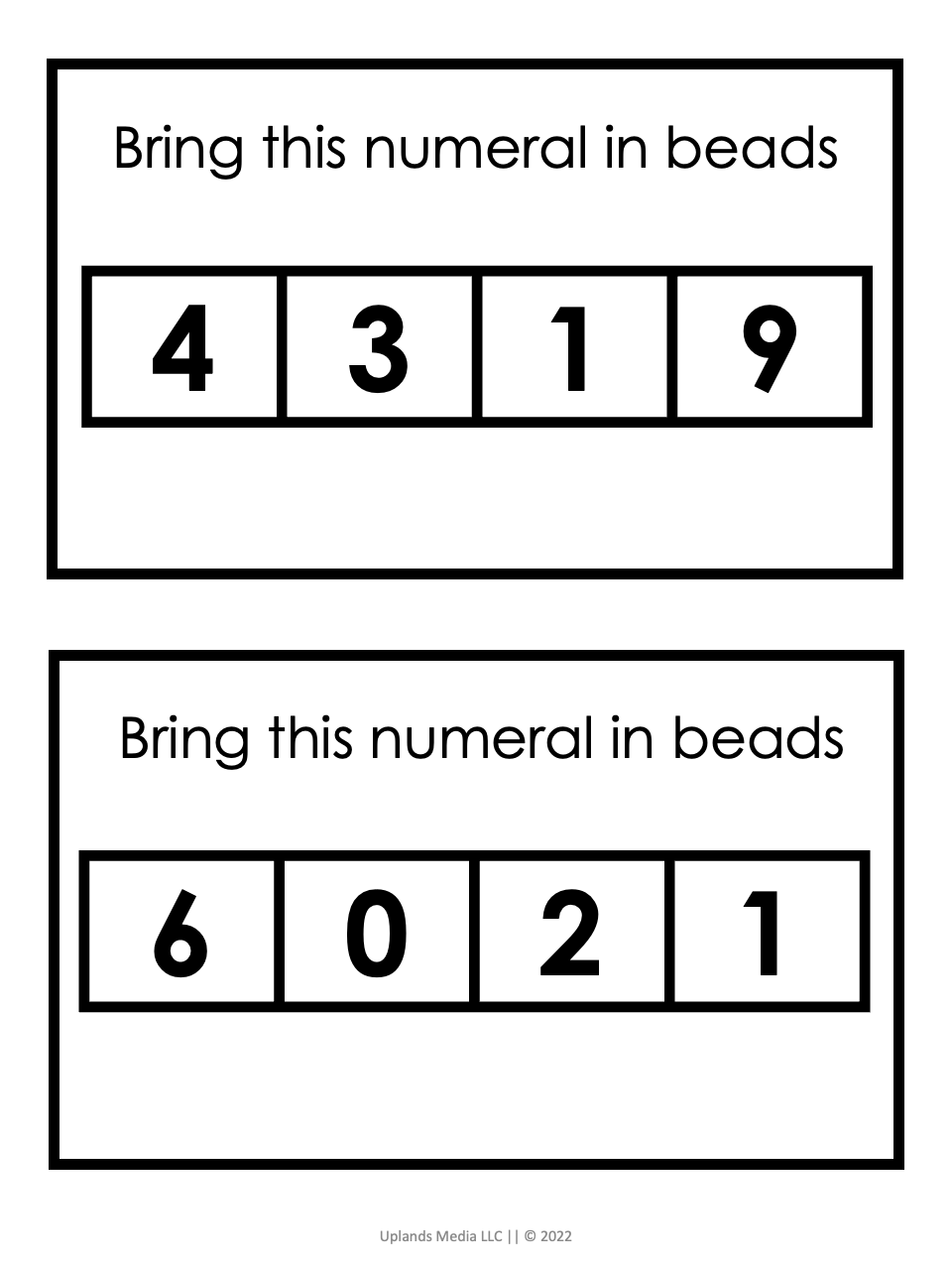 [Math] Montessori Bank Game Cards - Printables by Carrots Are Orange
