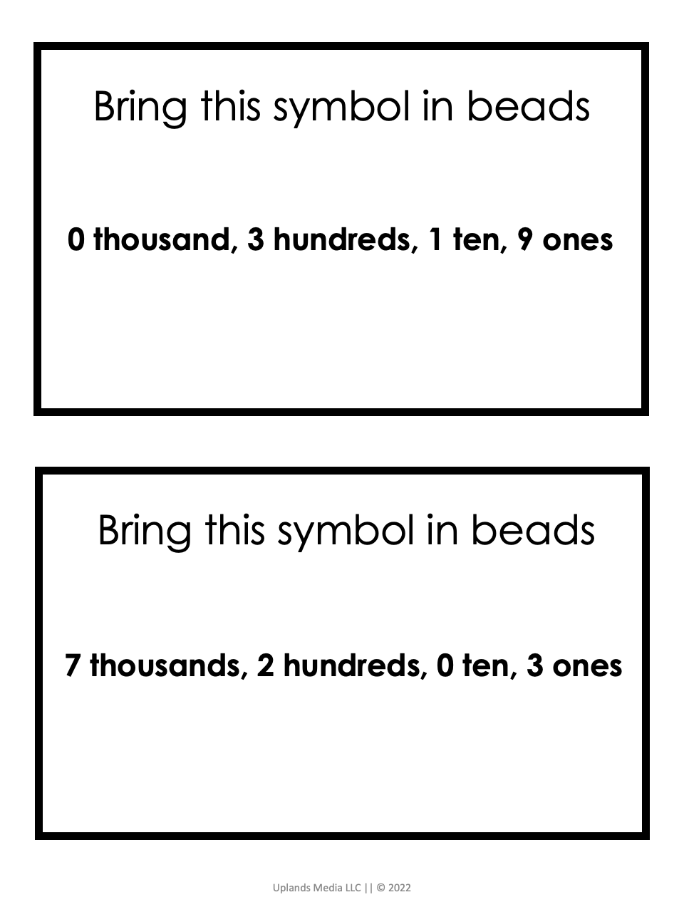 [Math] Montessori Bank Game Cards - Printables by Carrots Are Orange