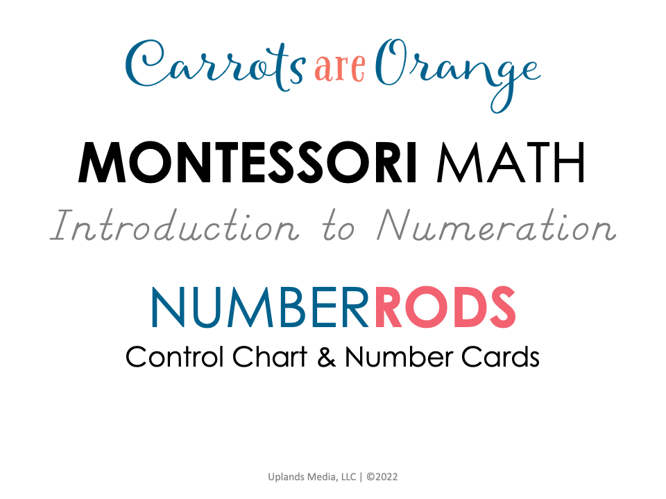 [Math] Number Rods - Printables by Carrots Are Orange
