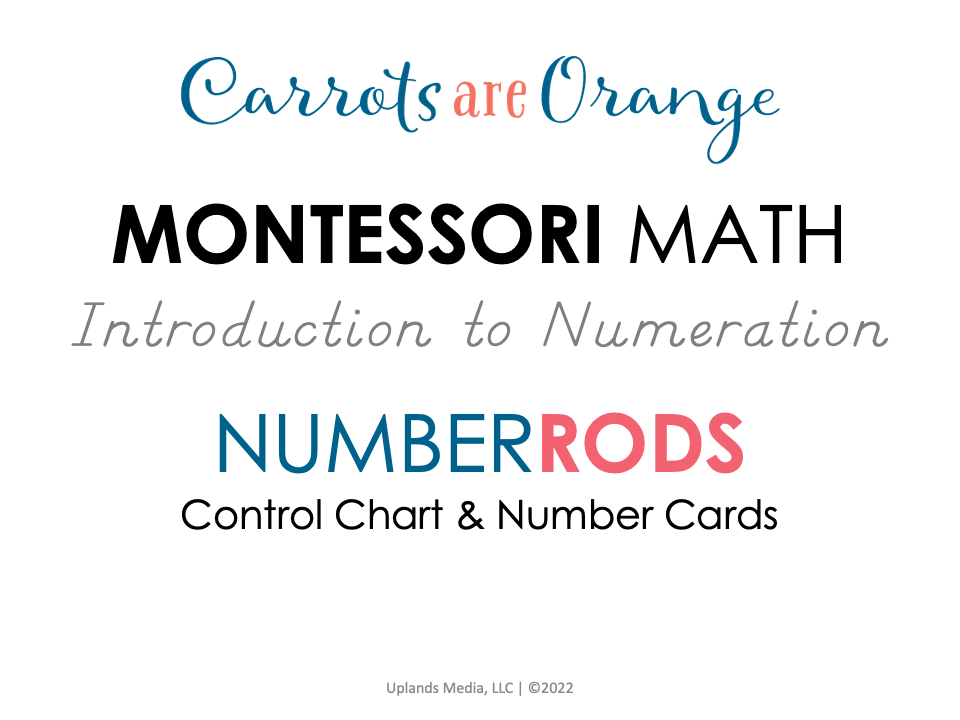 [Math] Number Rods | Printables by Carrots Are Orange