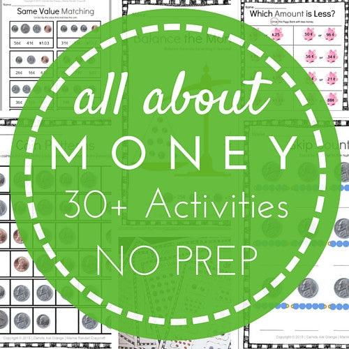 💵 Money Activities Pack - Printables by Carrots Are Orange