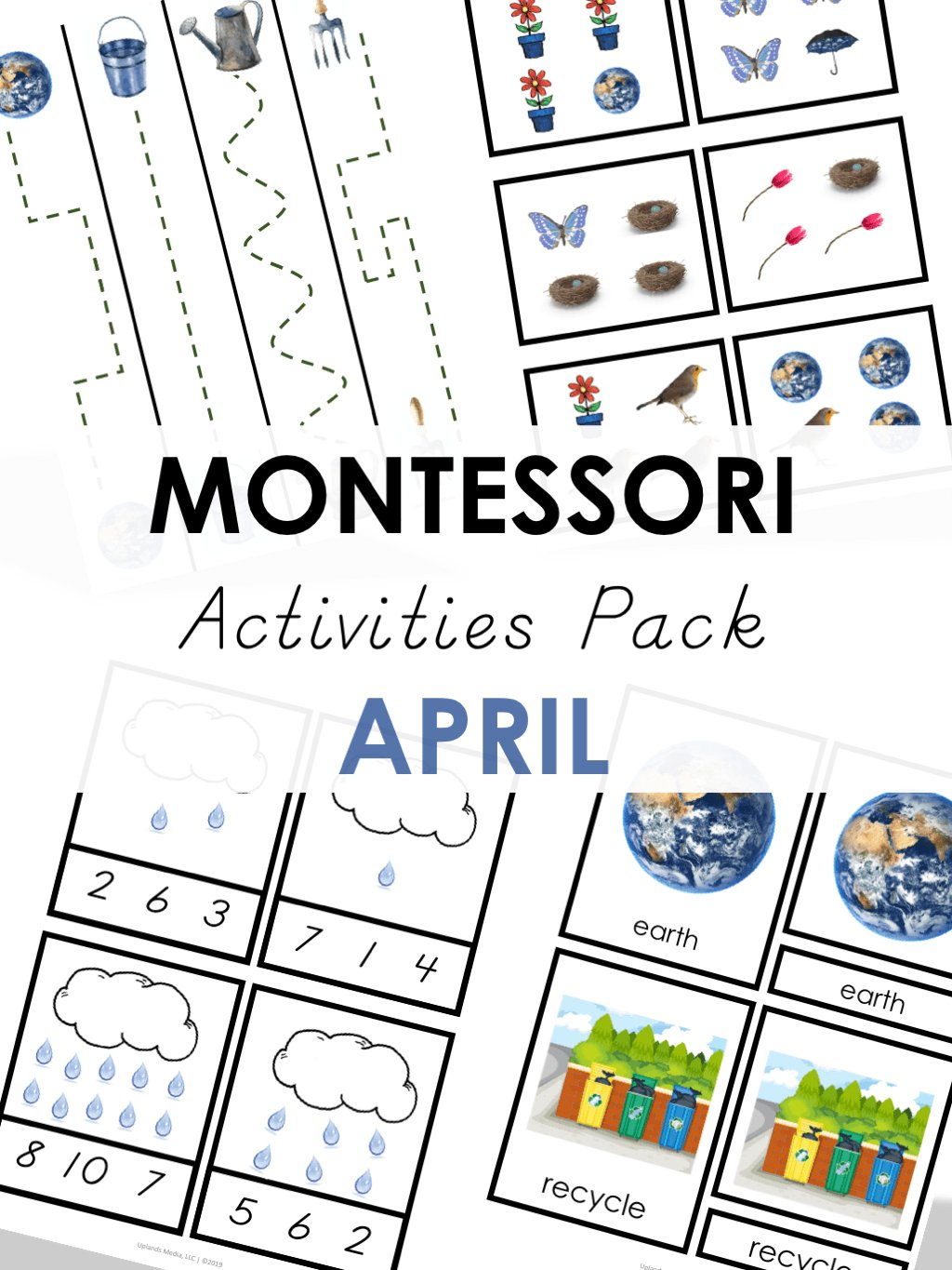 🌸 Montessori April Activities Pack - Printables by Carrots Are Orange