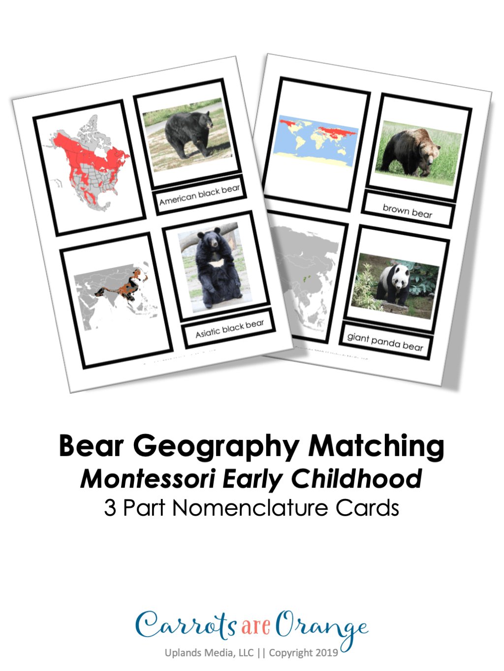 🌎 Montessori Geography Bundle - Printables by Carrots Are Orange
