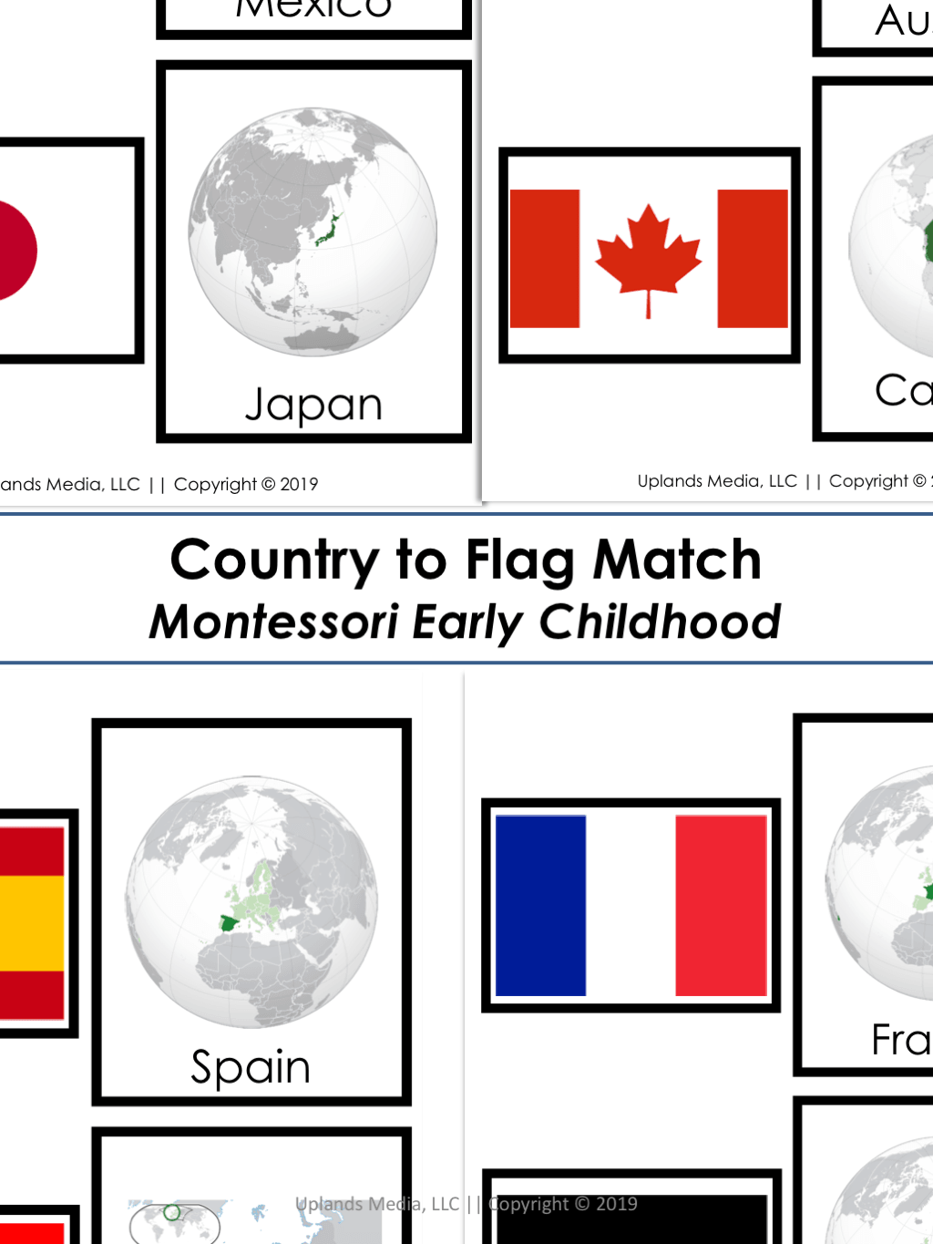 🌎 Montessori Geography Bundle - Printables by Carrots Are Orange