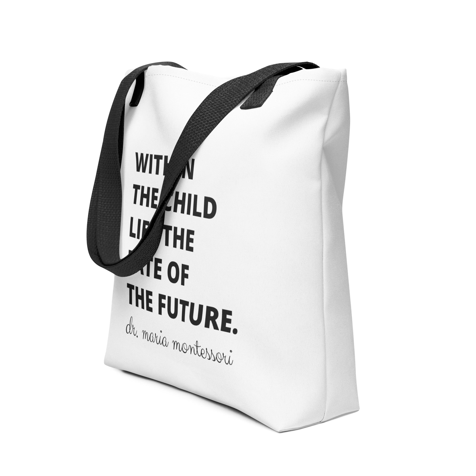Montessori Quote Tote Bag - Printables by Carrots Are Orange