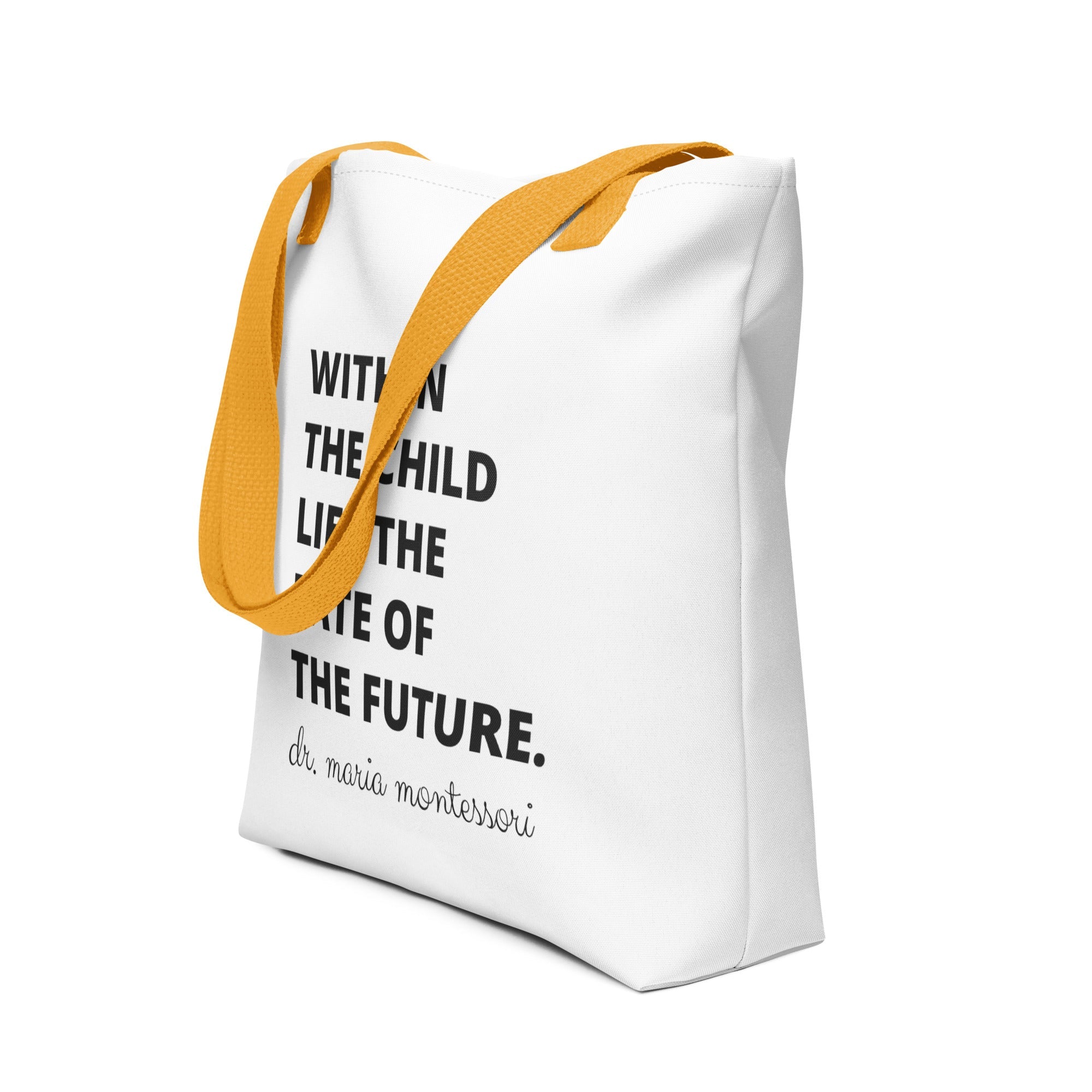 Montessori Quote Tote Bag - Printables by Carrots Are Orange