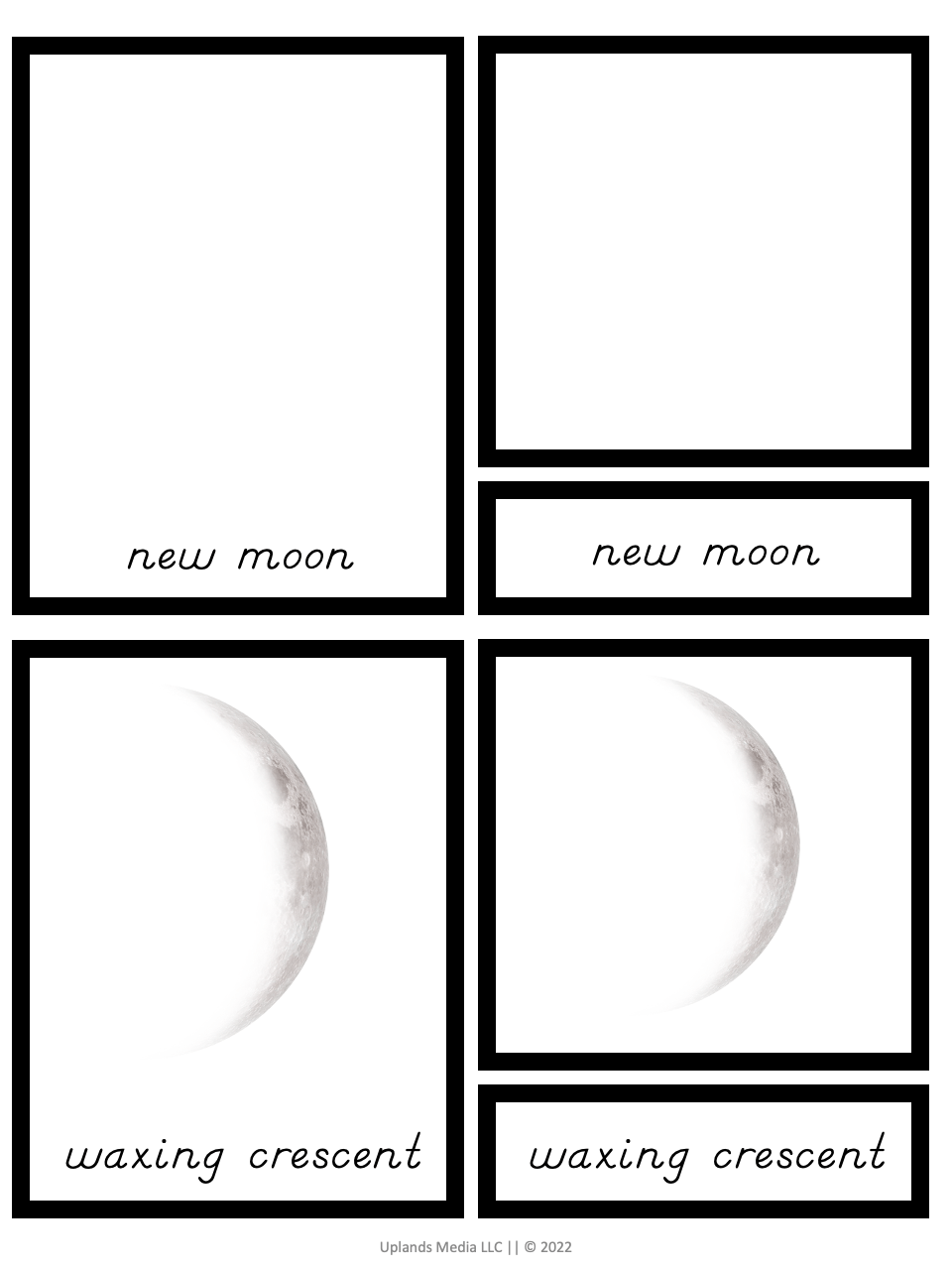 🌑 Phases of the Moon - Printables by Carrots Are Orange