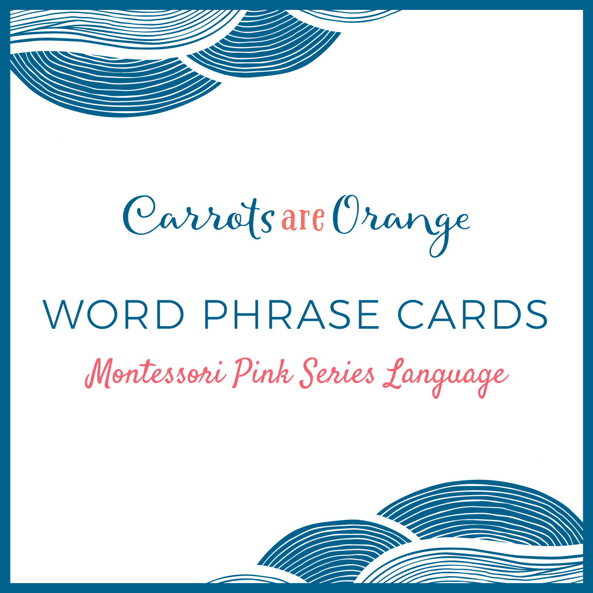[Pink Level] Word Phrase Cards - Printables by Carrots Are Orange