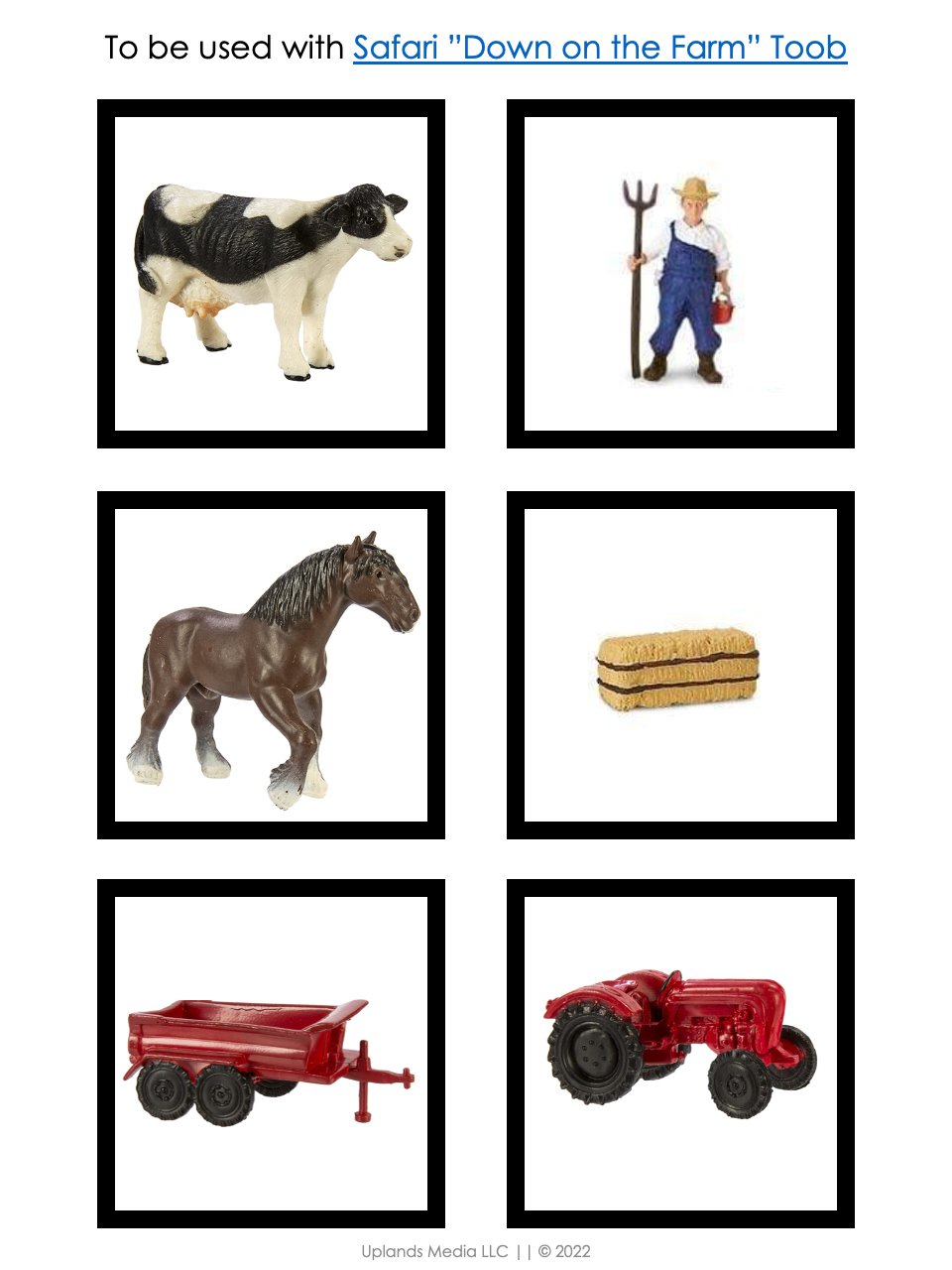 [Pre-Reading] Object to Image Match - Printables by Carrots Are Orange