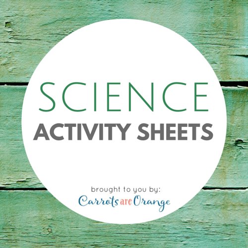 [Science] Observation Sheets - Printables by Carrots Are Orange