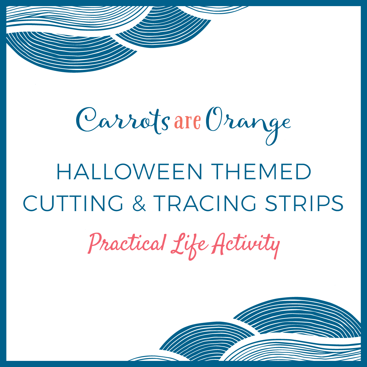 [FREE] Halloween Cutting Strips - Montessori Printables by Carrots Are Orange