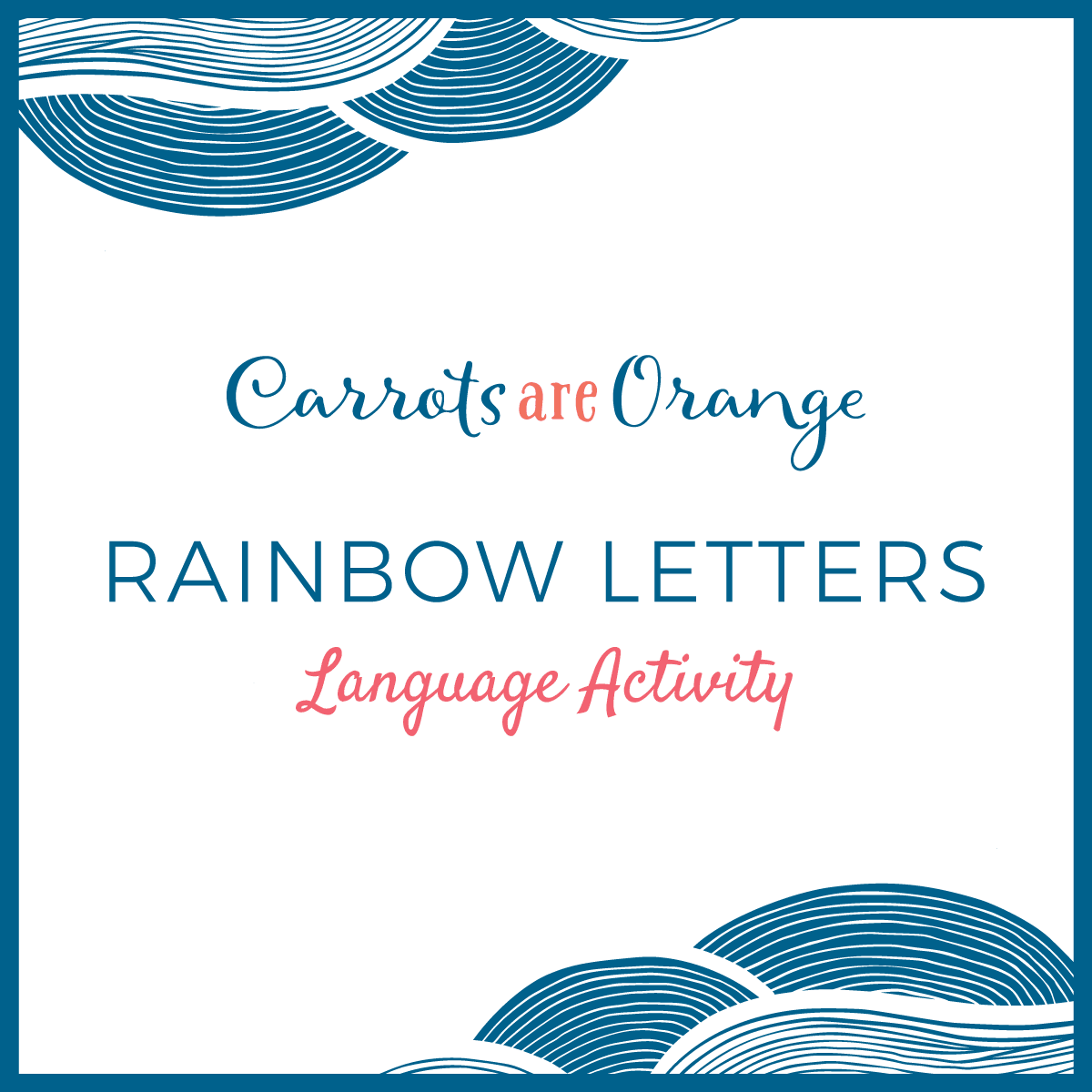 [FREE] Montessori Language Rainbow Letters Set - Montessori Printables by Carrots Are Orange
