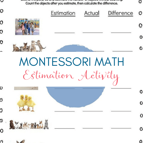 [FREE]  Montessori Math - Estimation Activity - Montessori Printables by Carrots Are Orange